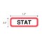 Nevs Position Labels - Stat 1/2" x 1-1/2" White w/Red & Black XP-680 - alternate 2